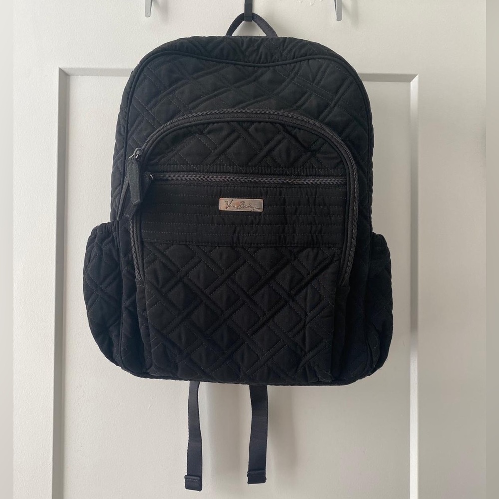 Vera Bradley | Campus Tech Backpack | Black Quilted